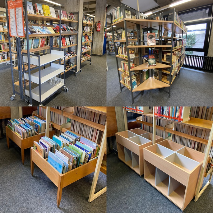 Neue Möbel in der Bücherei!